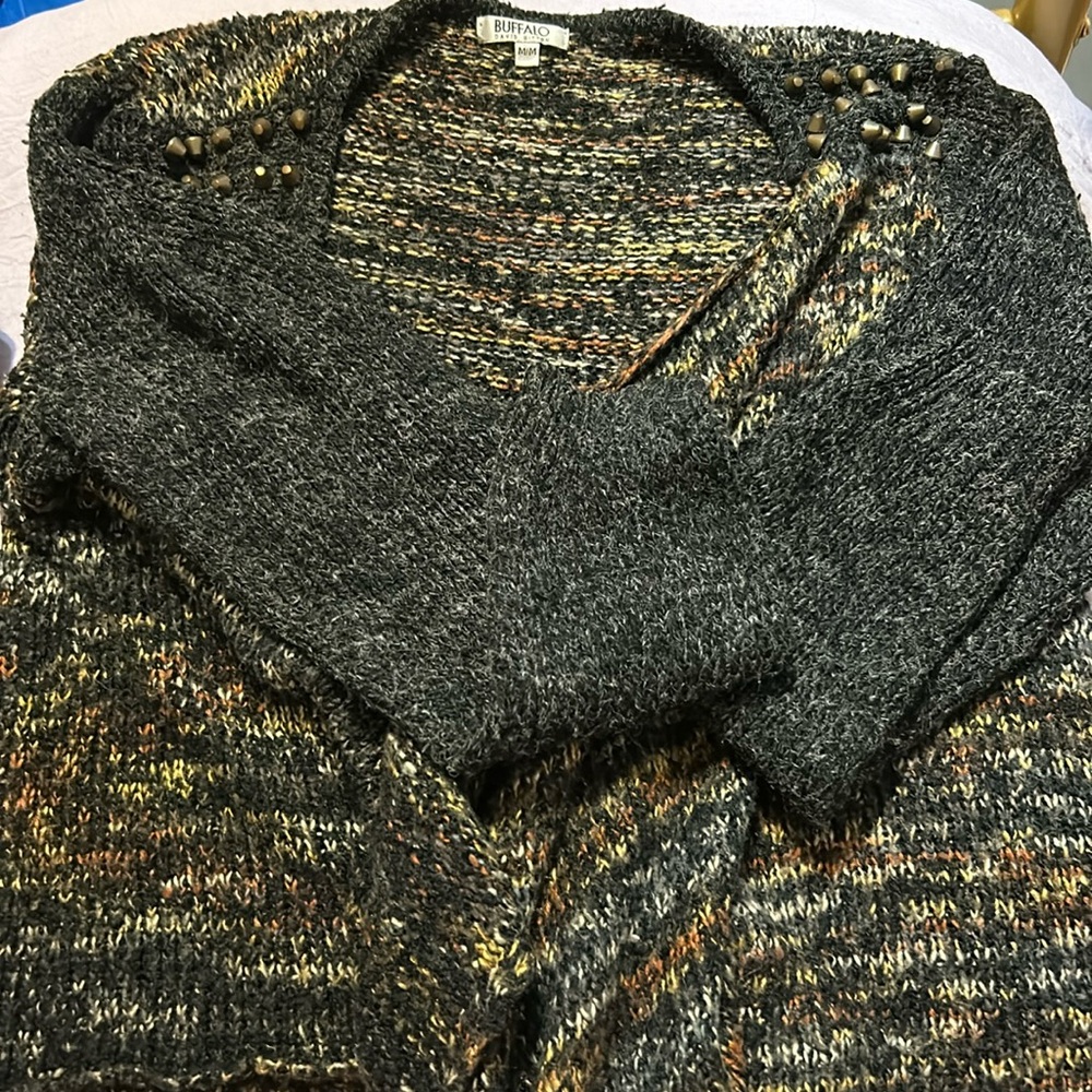 Buffalo studded waterfall cardigan (used)